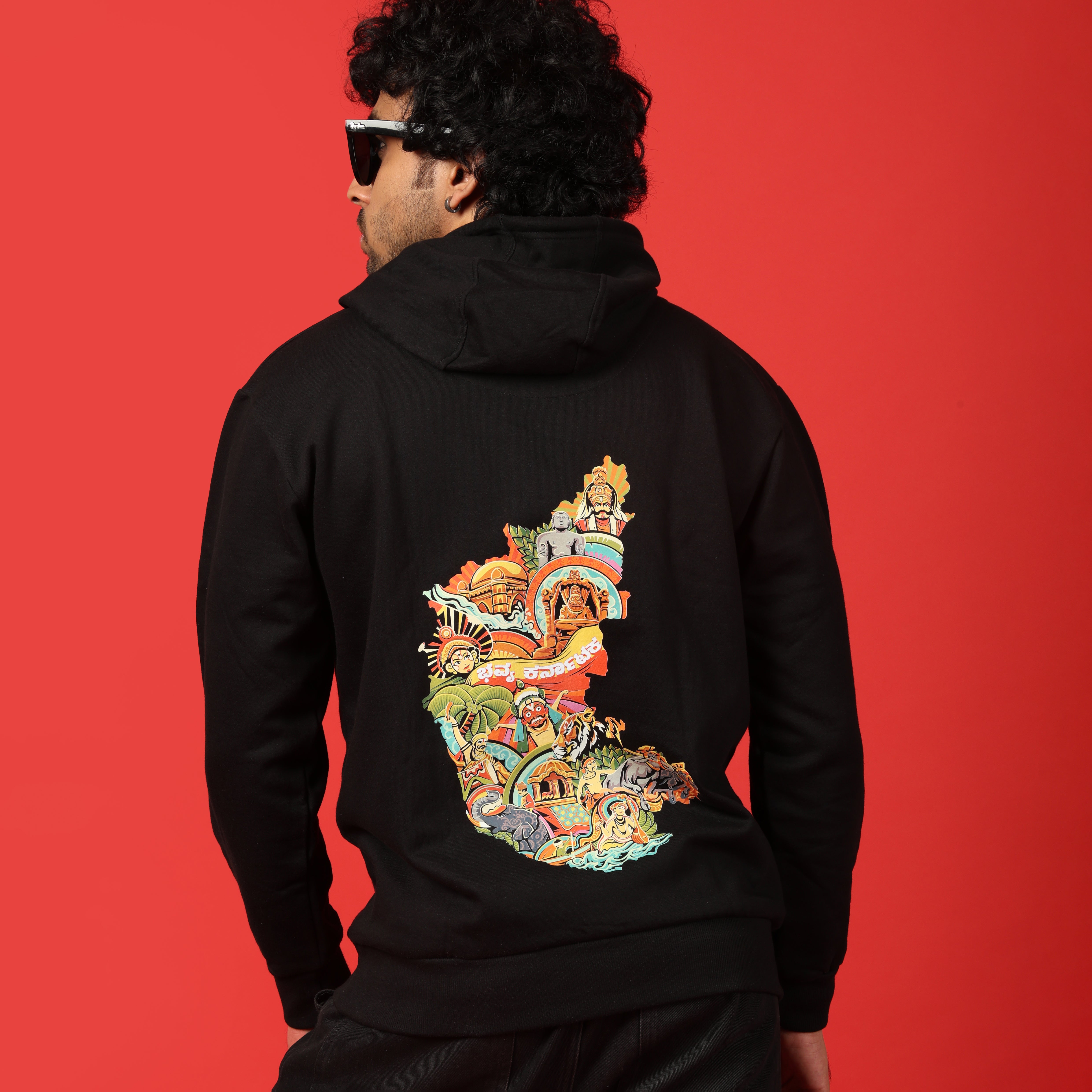 Bhavya Karnataka Men's Hoodie | Kannada Hoodie | Karnataka Hoodie