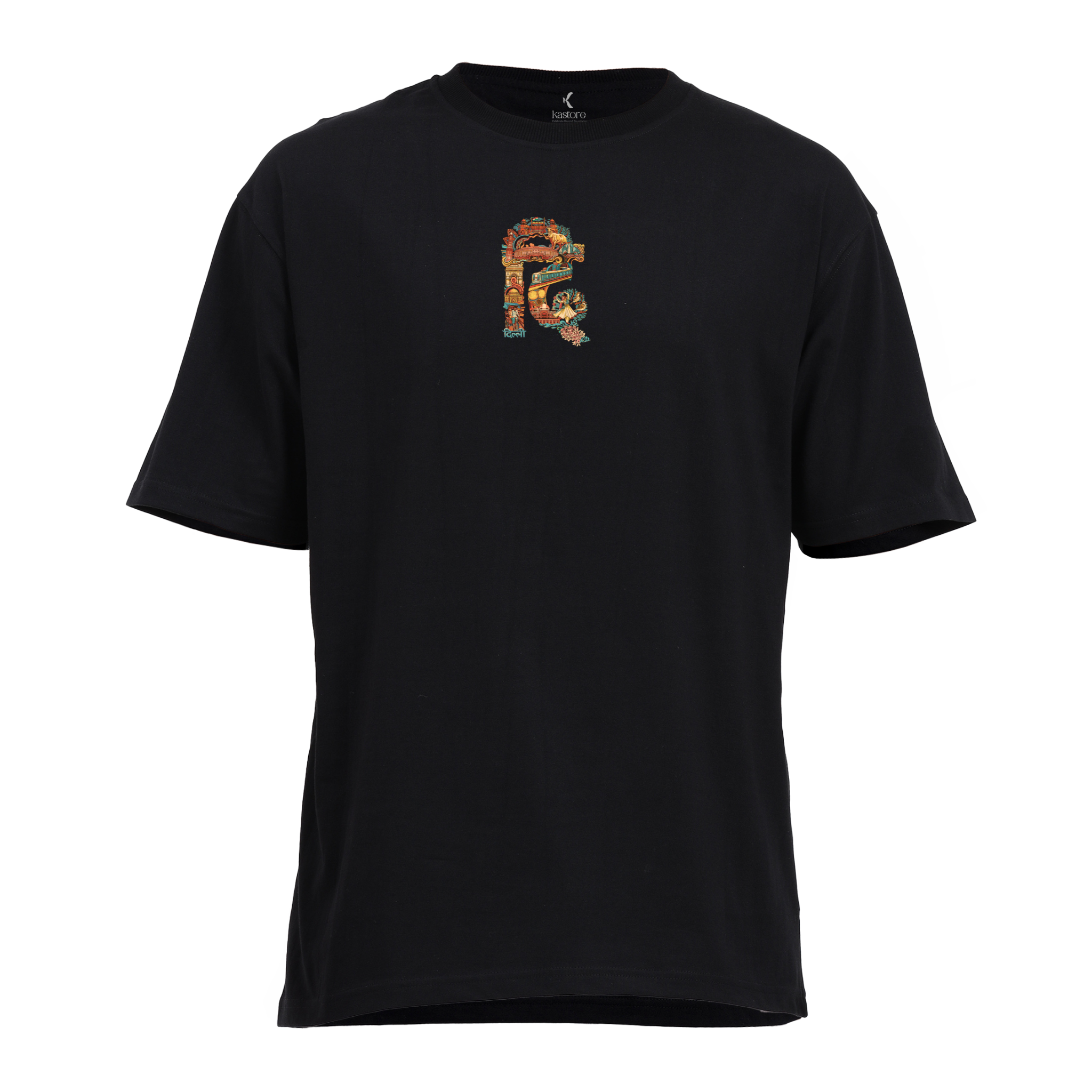 Delhi Text  Oversized T-Shirt