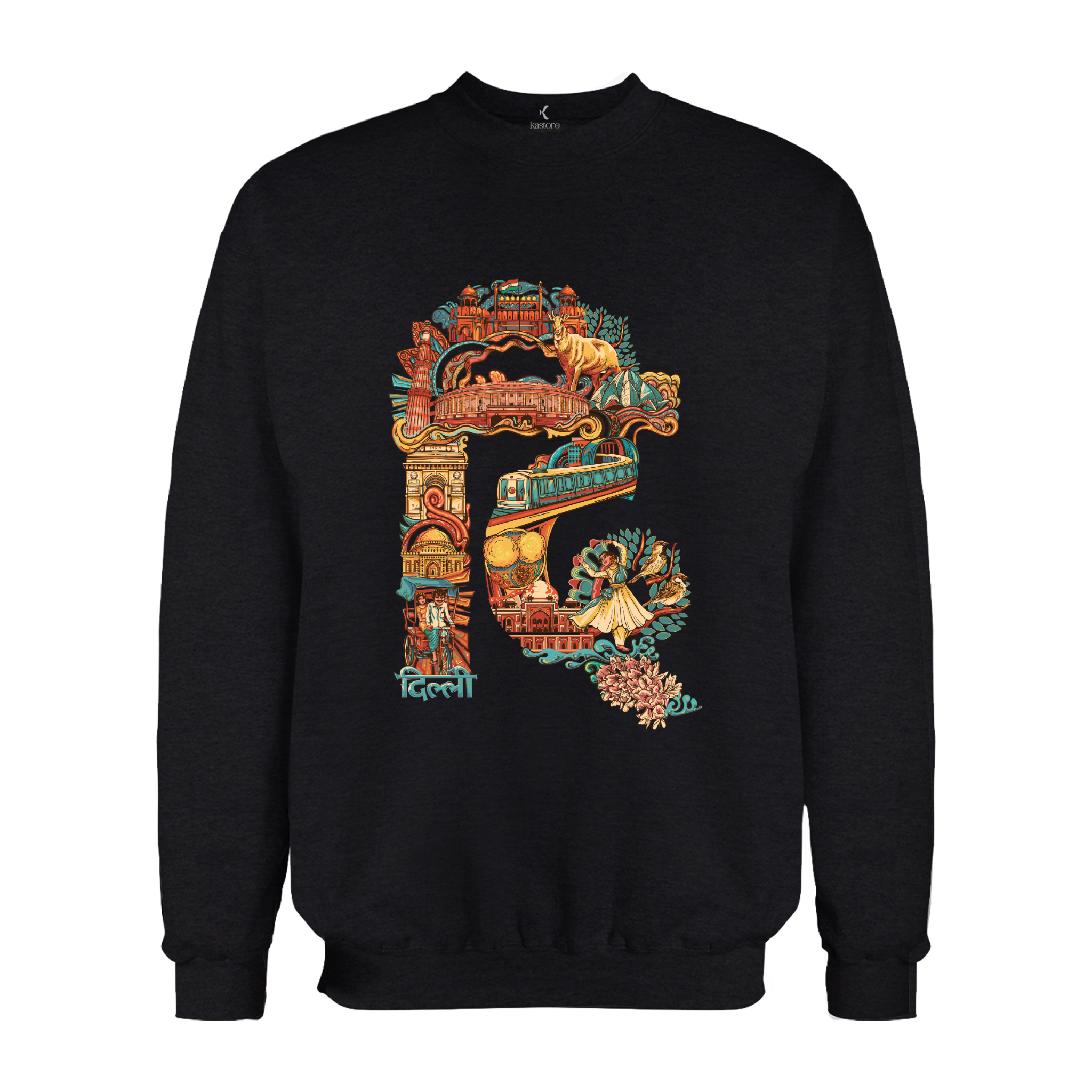 Delhi Text Sweatshirt