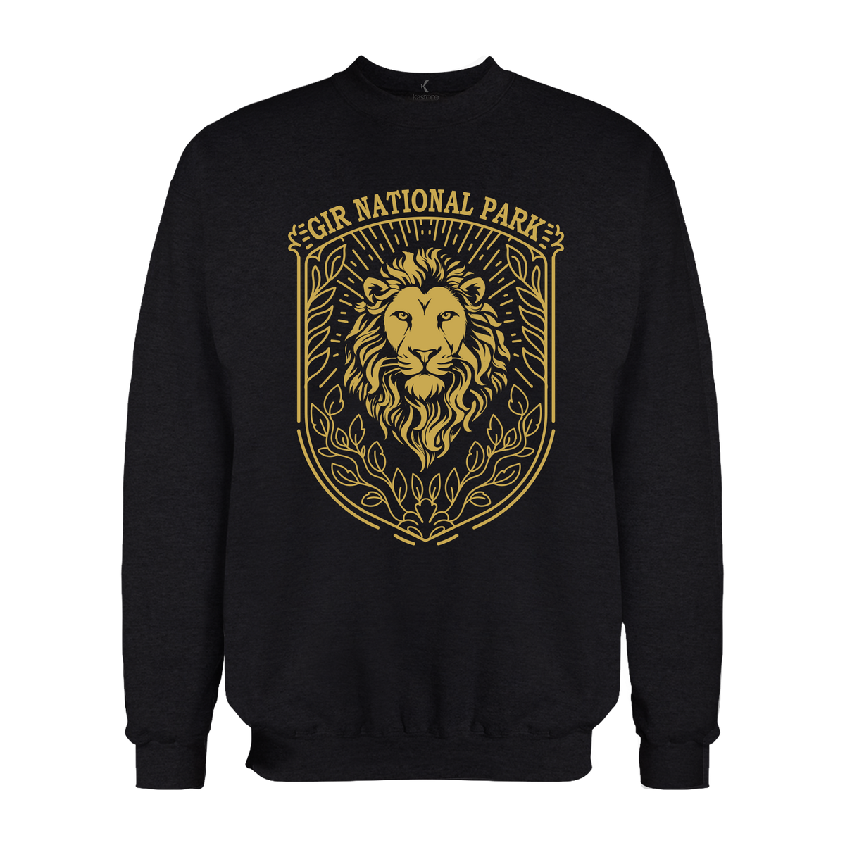 Minimal Gir National Park | English Sweatshirt | Gujarat Sweatshirt