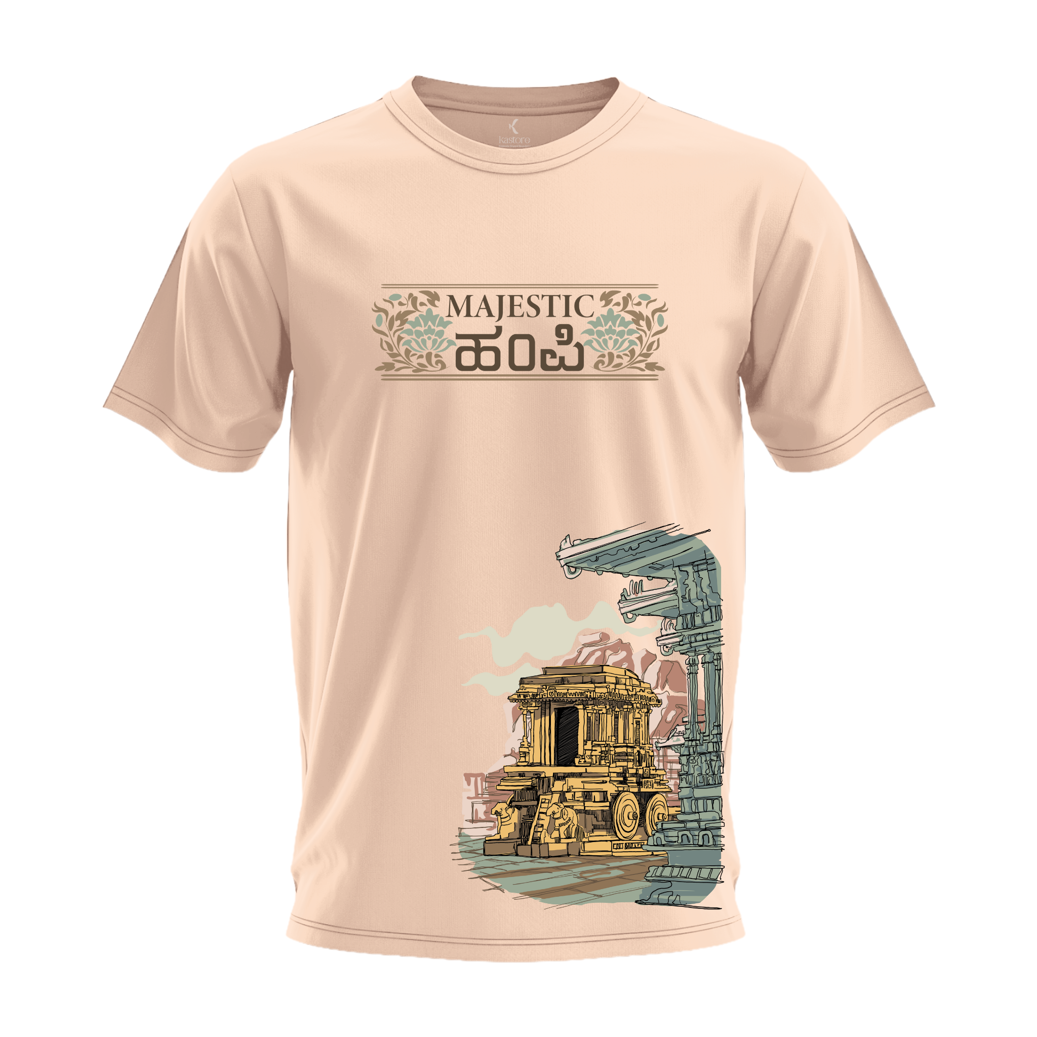 Majestic Hampi Unisex T-Shirt | Kannada T-Shirt | Karnataka T-Shirt