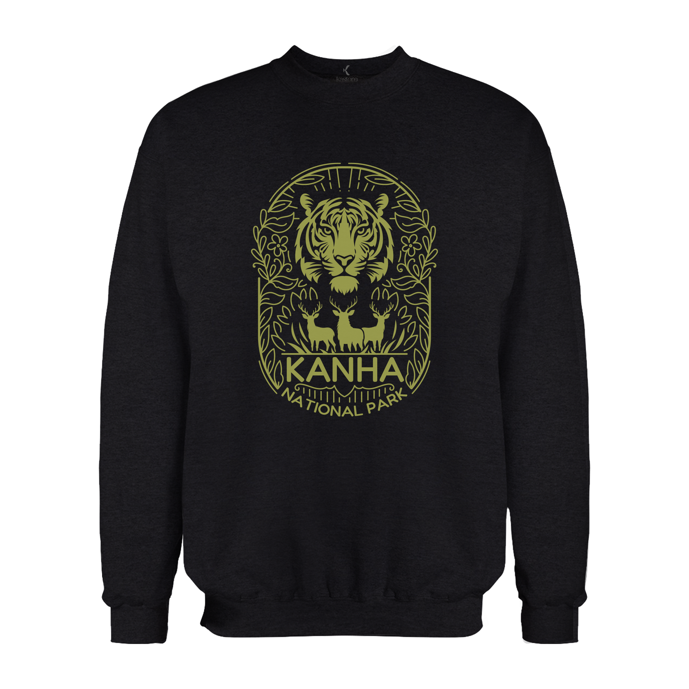 Minimal Kanha National Park | English Sweatshirt | Madhya Pradesh Sweatshirt