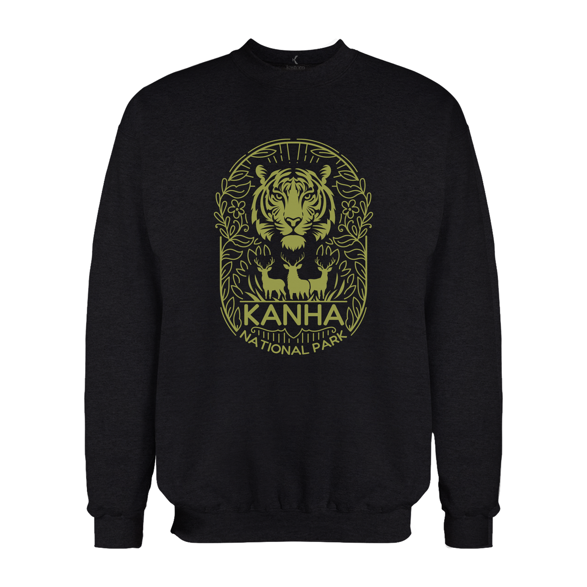Minimal Kanha National Park | English Sweatshirt | Madhya Pradesh Sweatshirt