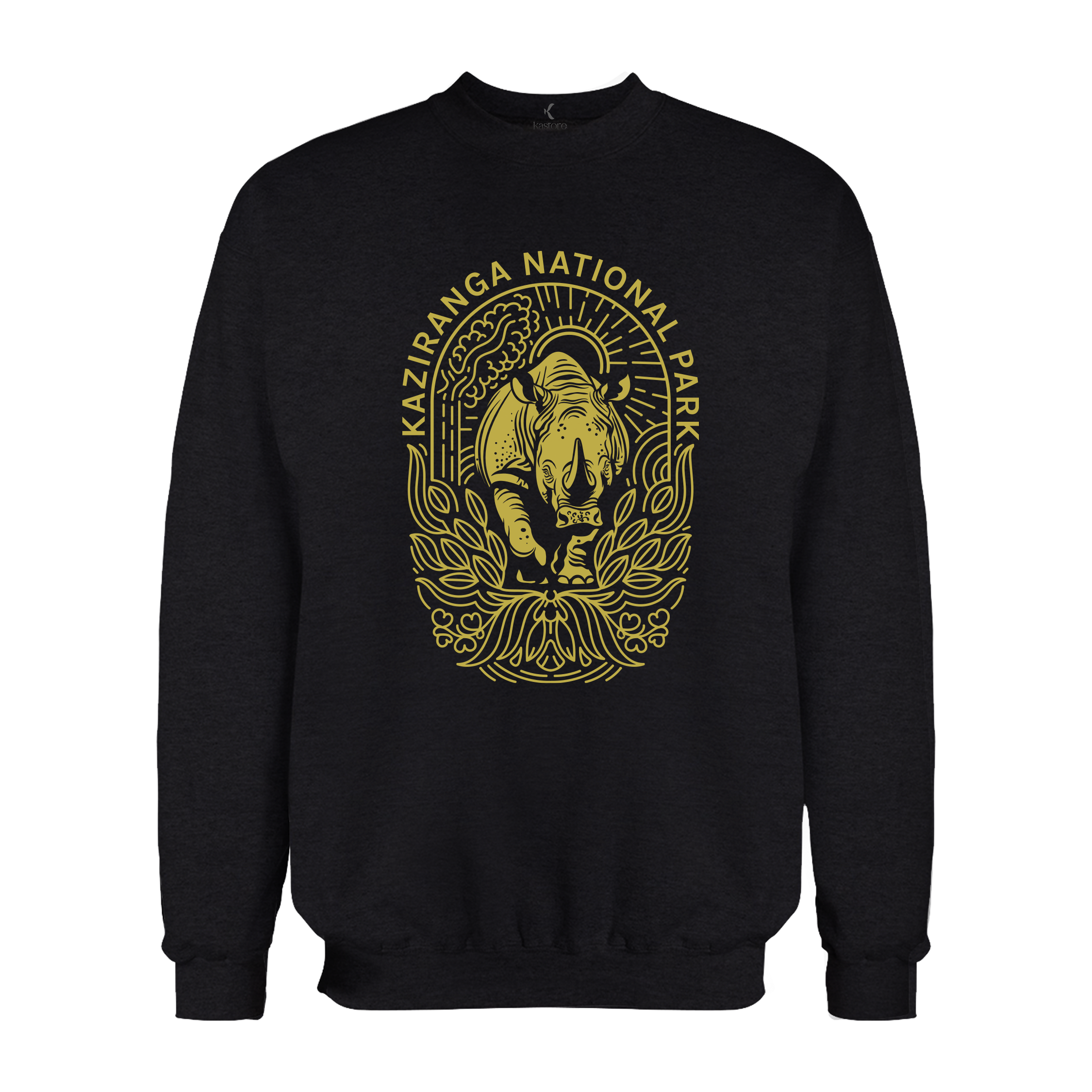 Minimal Kaziranga National Park | English Sweatshirt | Assam Sweatshirt