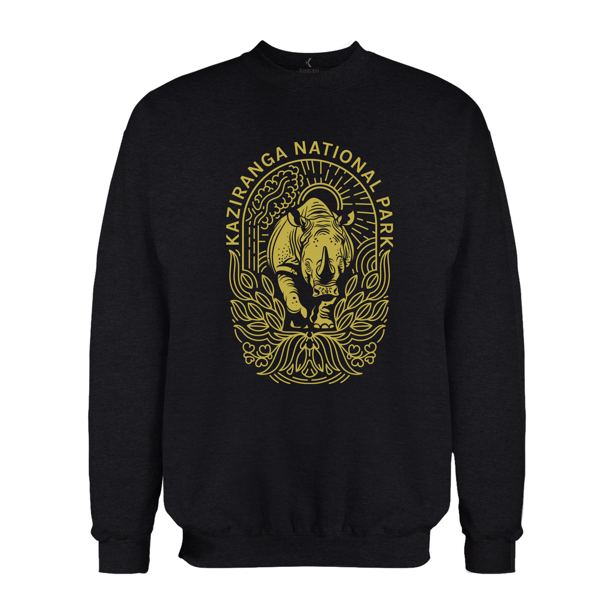 Minimal Kaziranga National Park | English Sweatshirt | Assam Sweatshirt