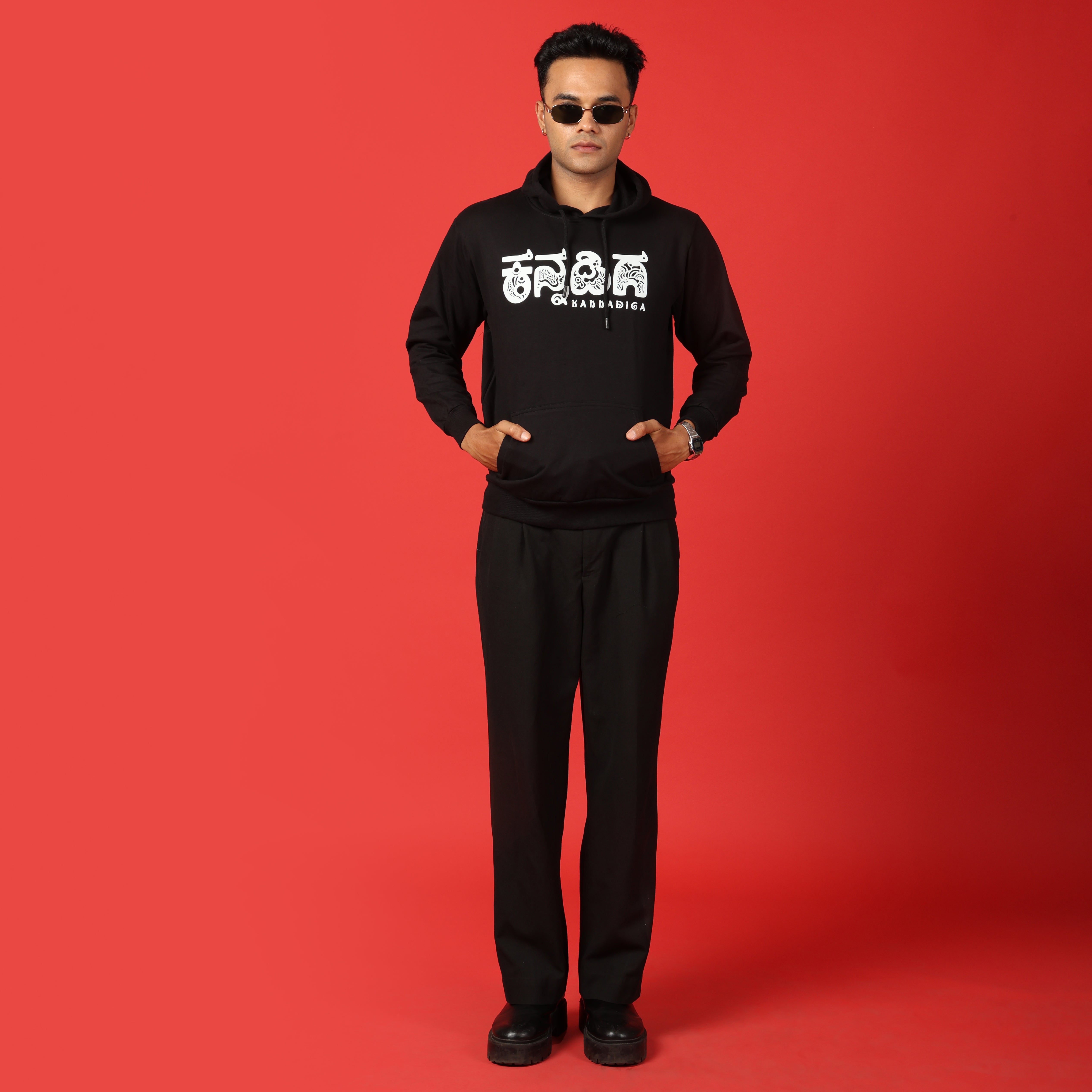 Kannadiga Men's Hoodie | Kannada Hoodie | Karnataka  Hoodie
