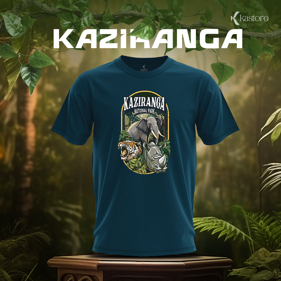 Kaziranga National Park | English T-Shirt | Assam T-Shirt