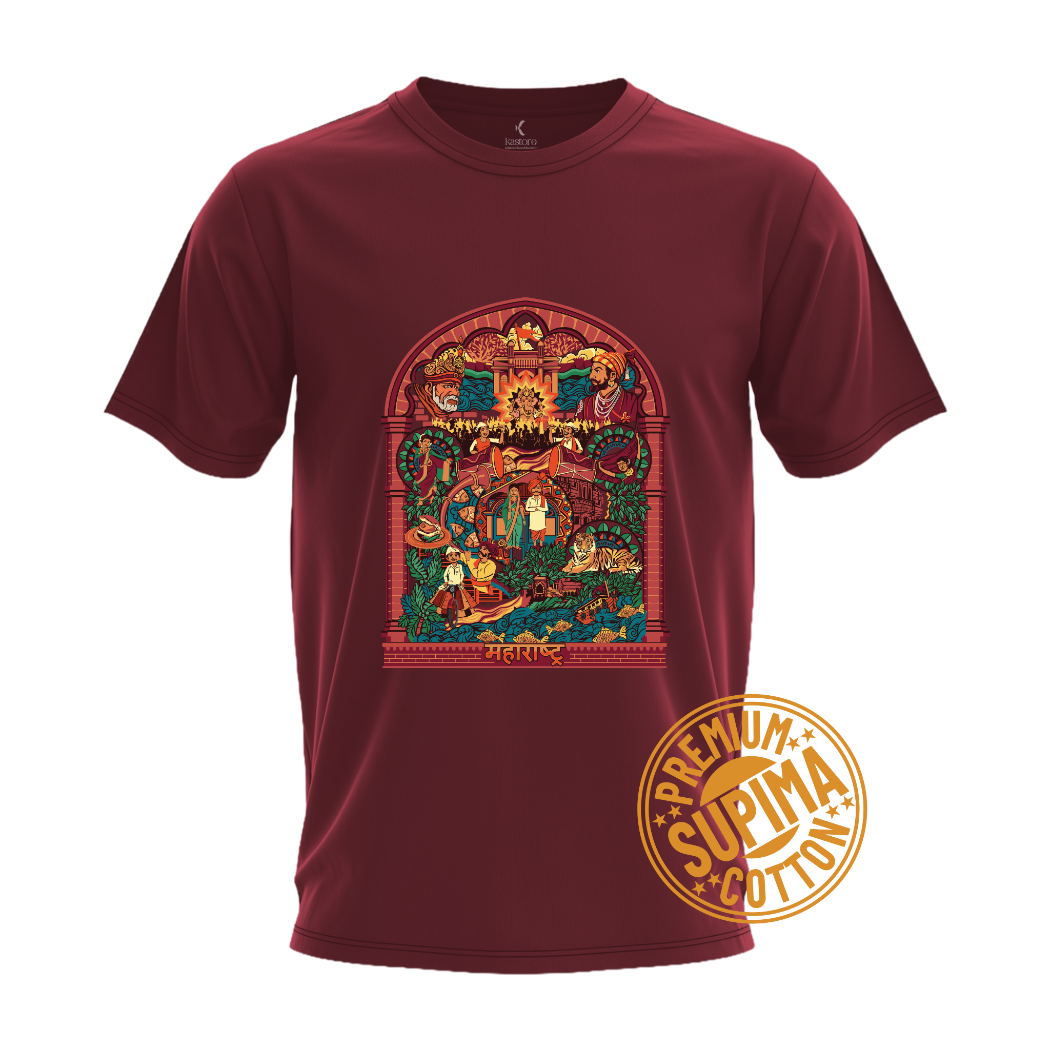 Maharashtra Frame  Supima T-Shirt