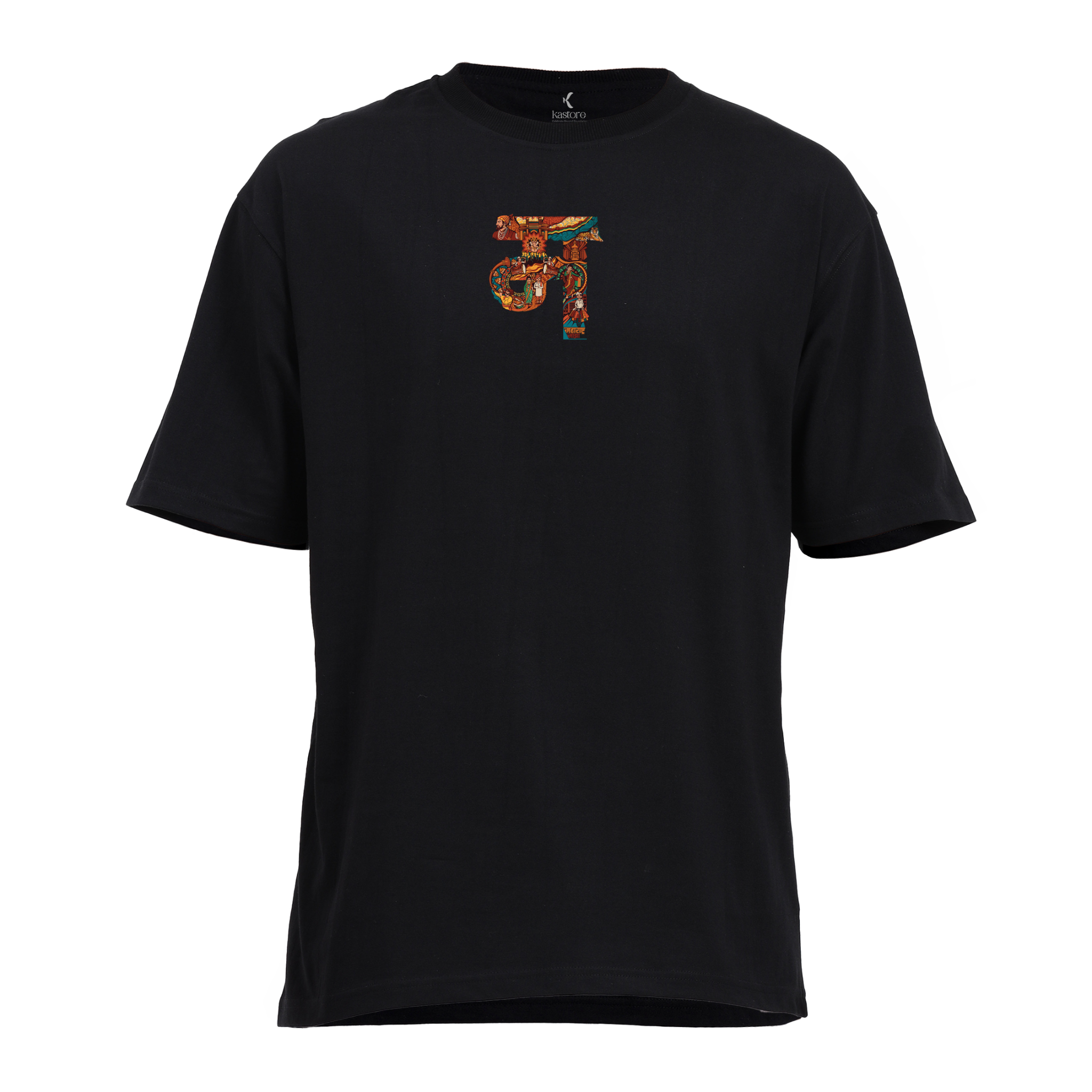 Maharashtra Text Oversized T-Shirt