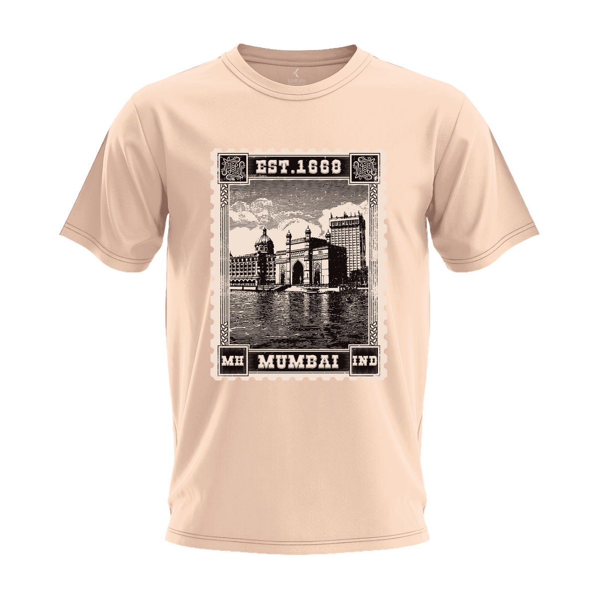 Mumbai Stamp Regular T-Shirt | Maharashtra T-Shirt