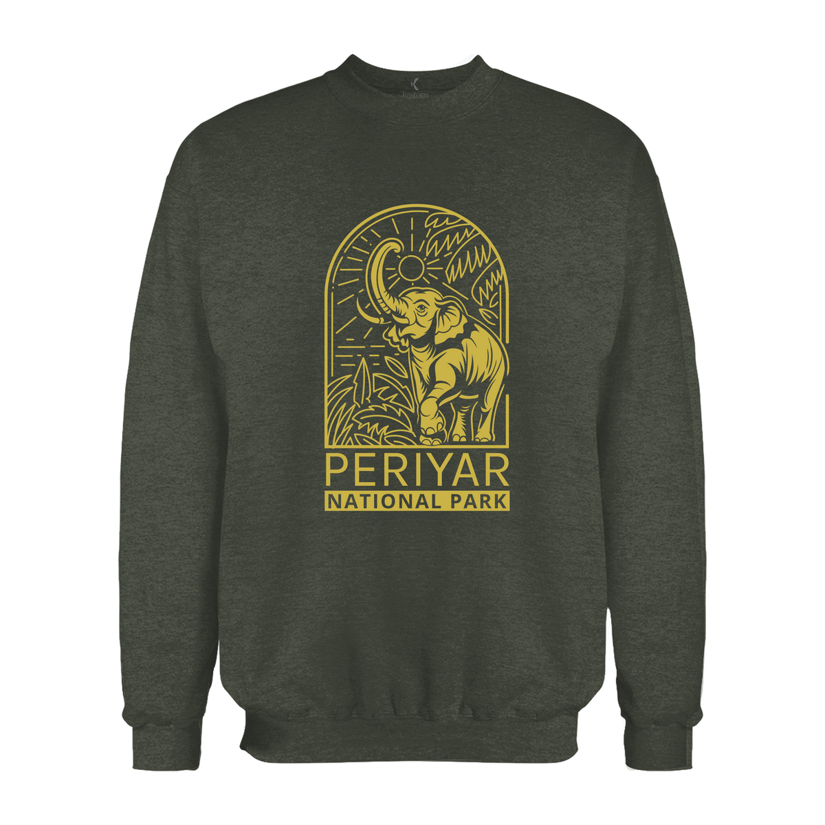 Minimal Periyar National Park | English Sweatshirt | Kerala Sweatshirt