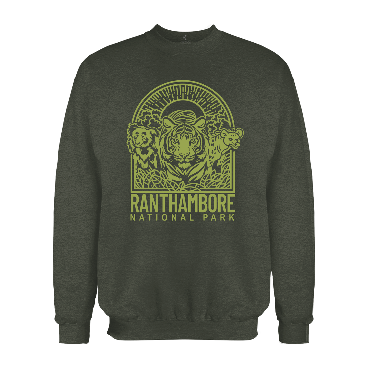 Minimal Ranthambore National Park | English Sweatshirt | Rajasthan Sweatshirt