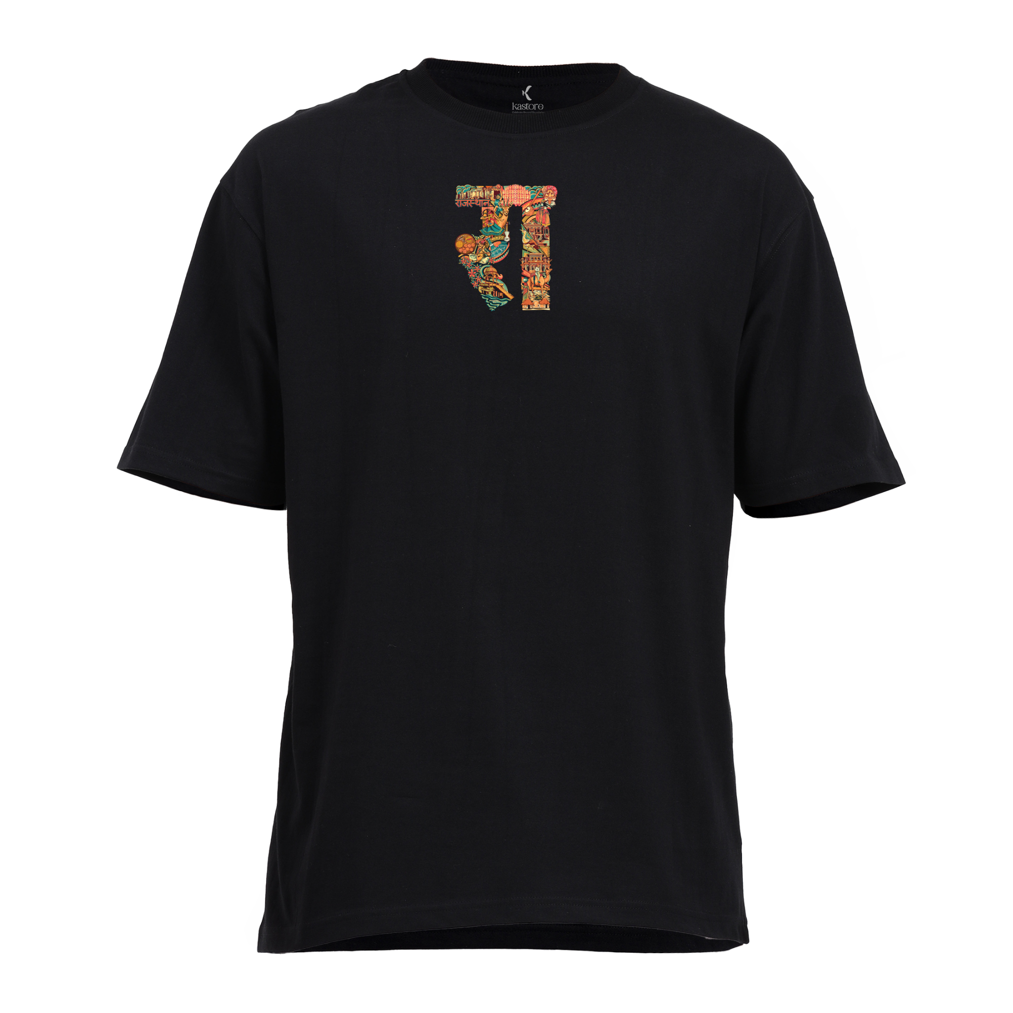 Rajasthan Text  Oversized T-Shirt