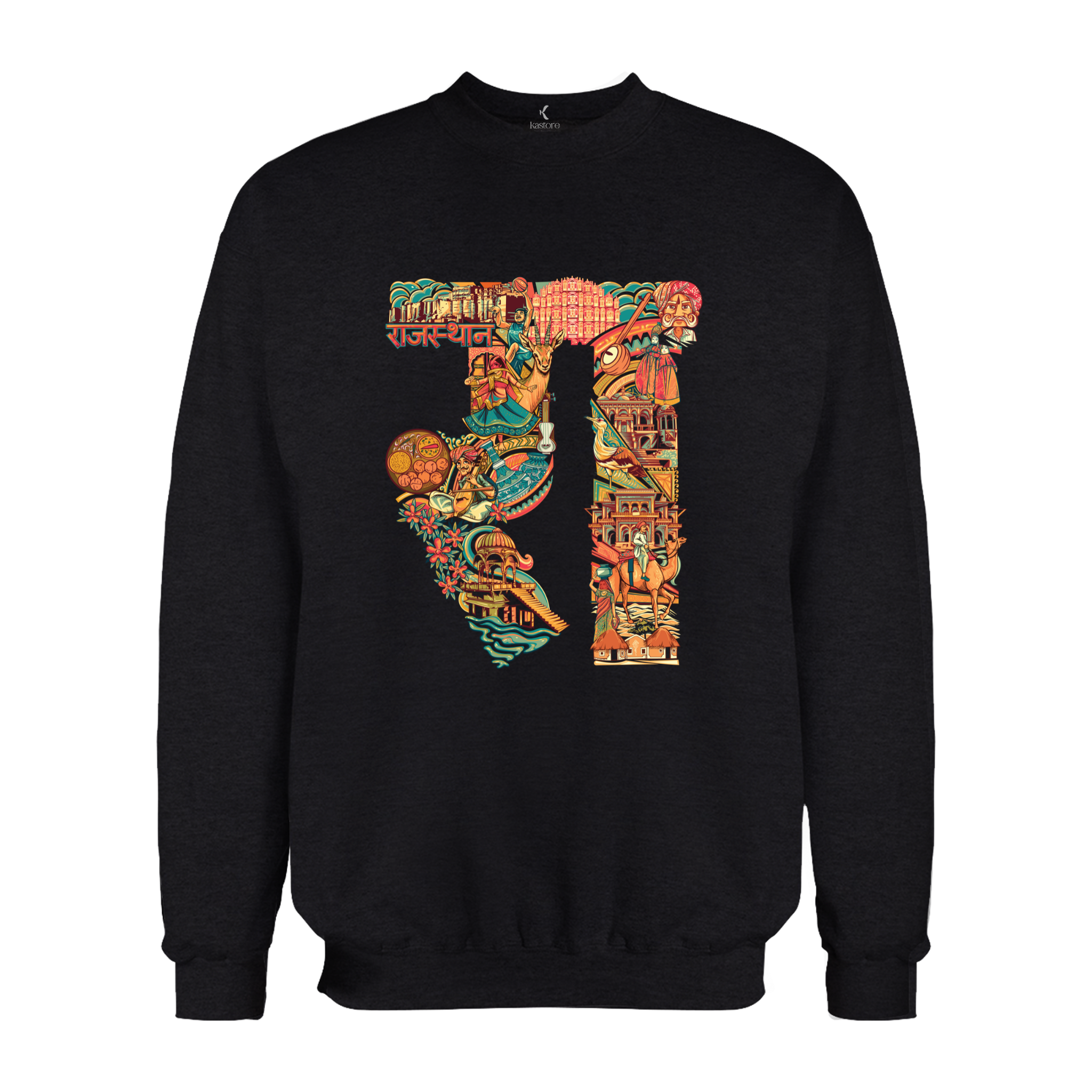 Rajasthan Text  Sweatshirt