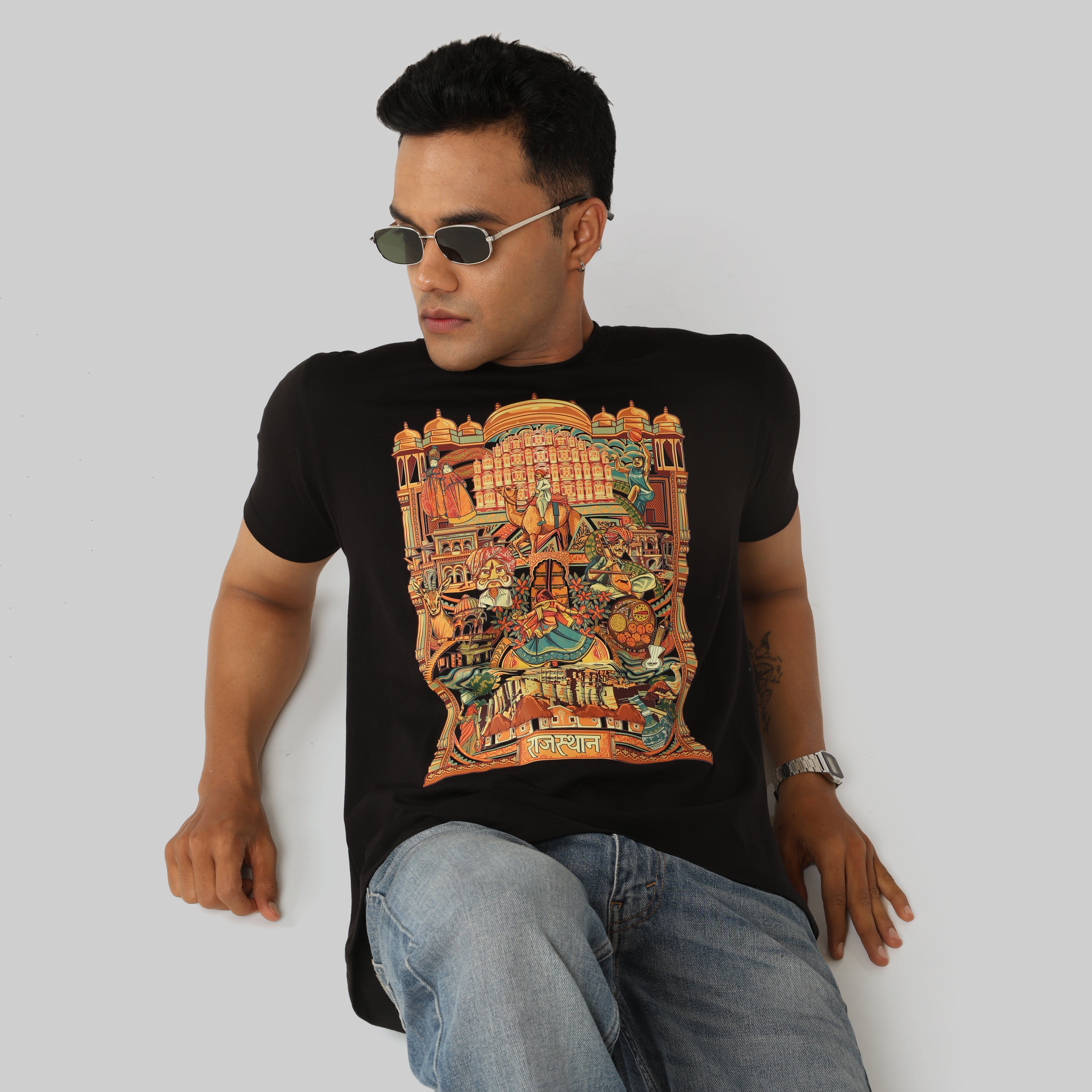 Rajasthan Text Men's T-Shirt