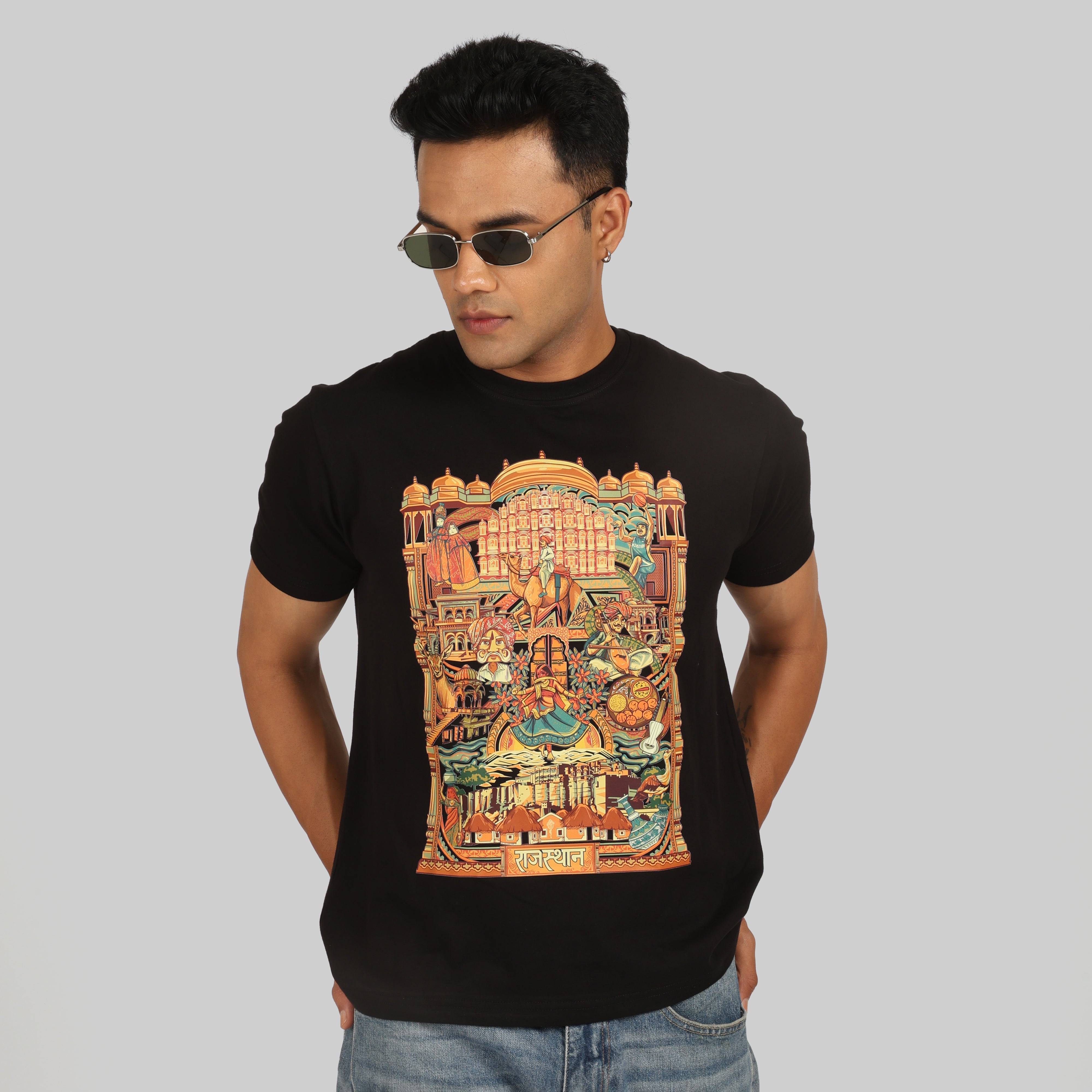 Rajasthan Text Men's T-Shirt
