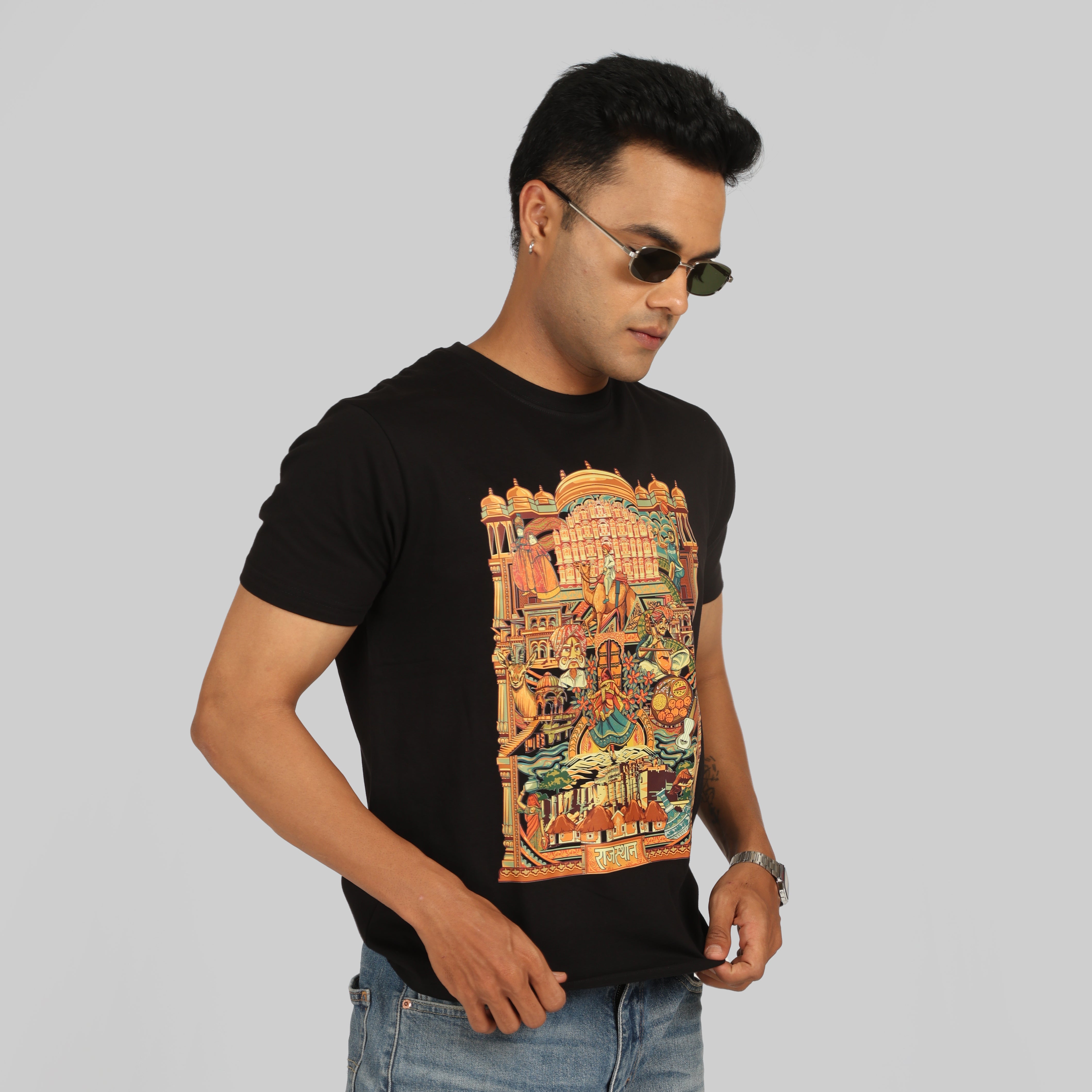 Rajasthan Text Men's T-Shirt