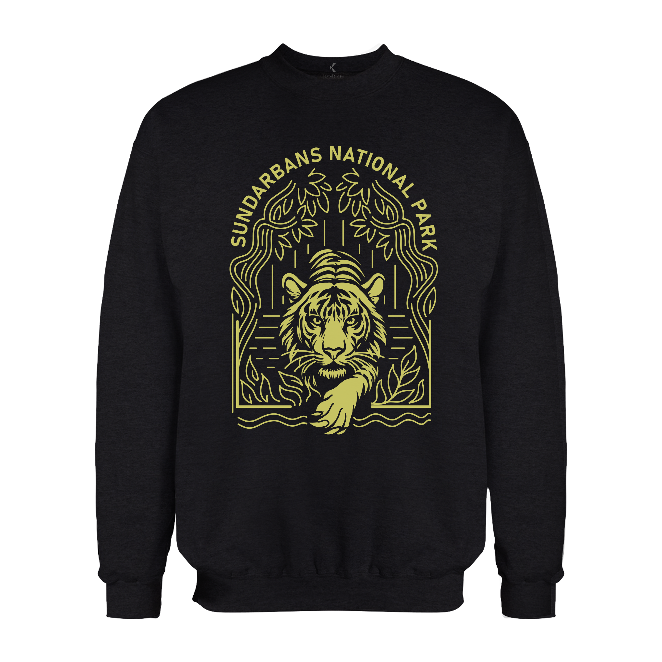 Minimal Sundarbans National Park | English Sweatshirt | West Bengal Sweatshirt