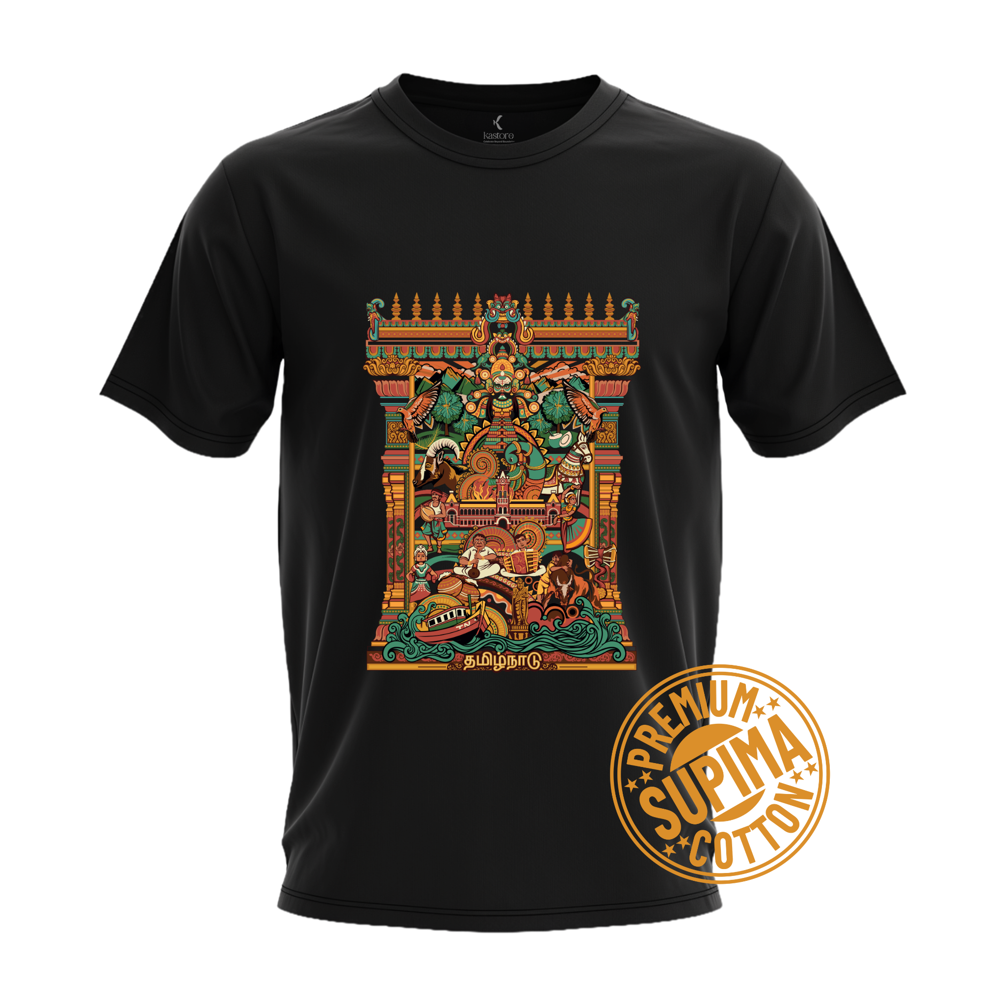 Tamil Nadu Frame Supima T-Shirt