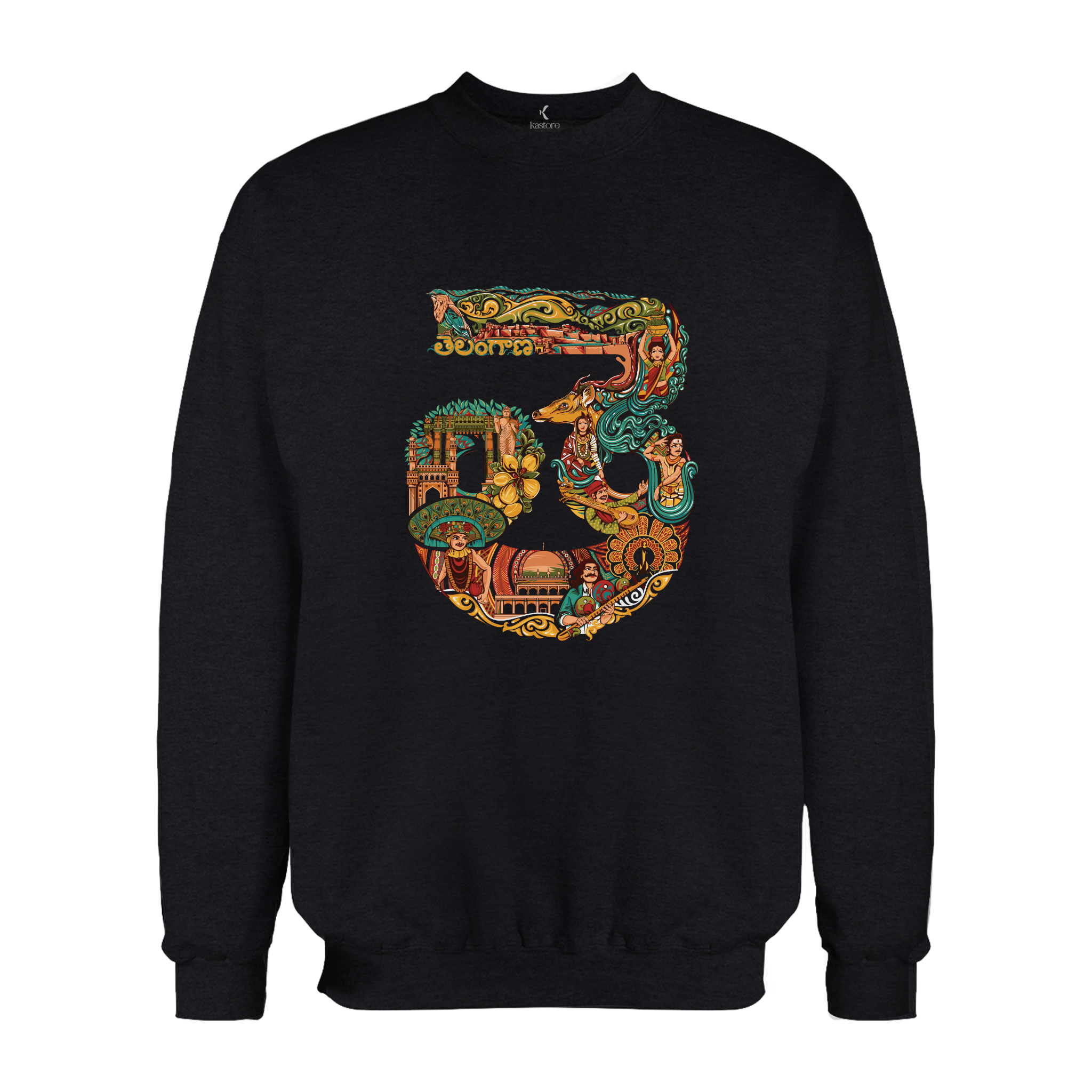 Telangana Text  Sweatshirt