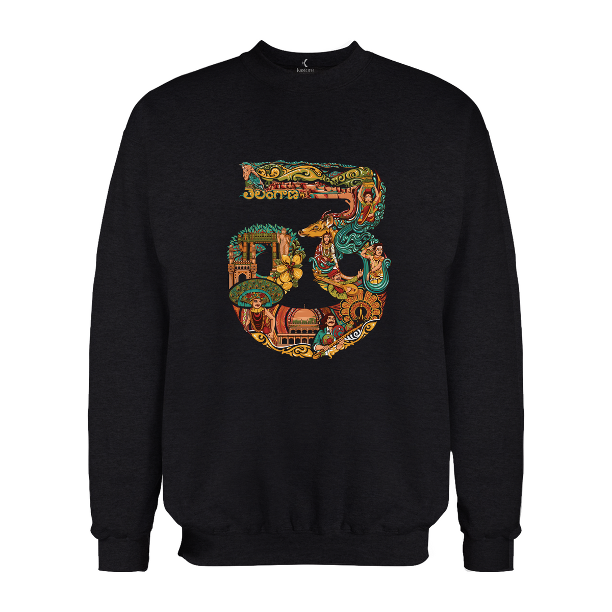 Telangana Text  Sweatshirt