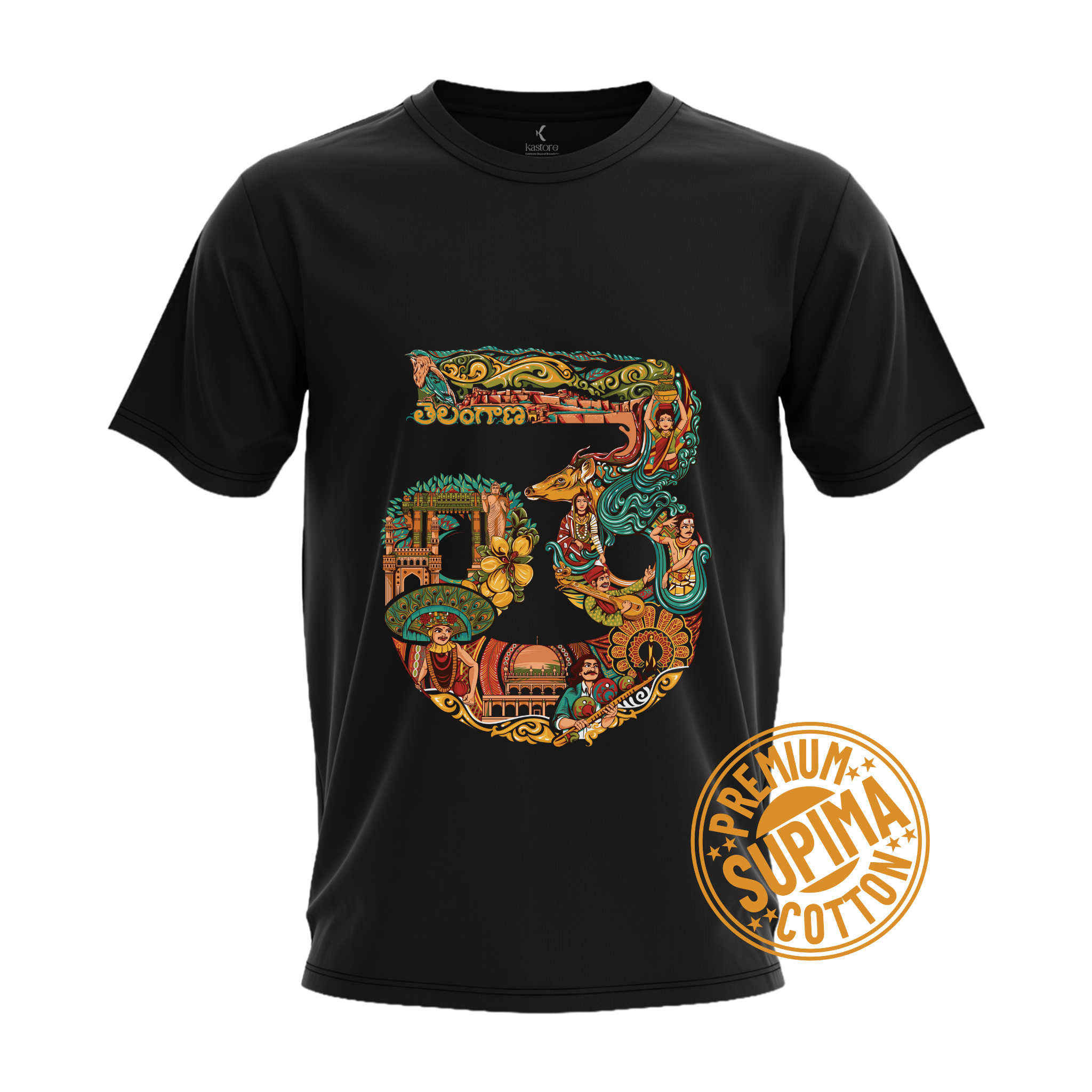 Telangana Text Supima T-Shirt