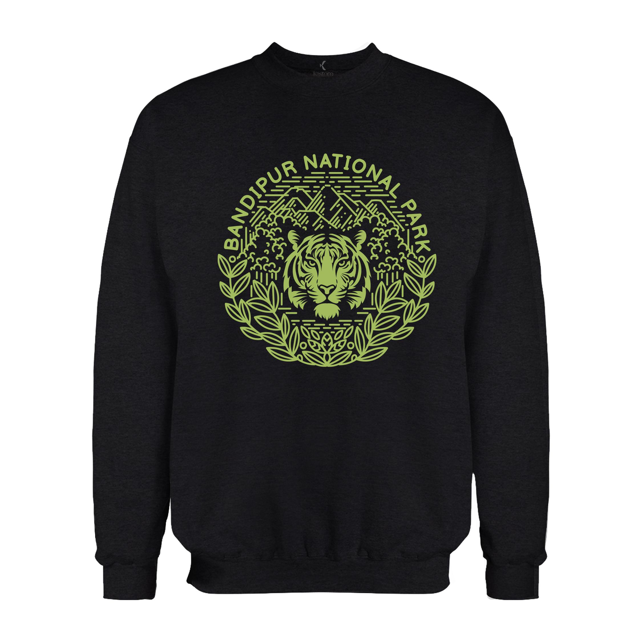 Minimal Bandipur National Park | English Sweatshirt | Karnataka Sweatshirt