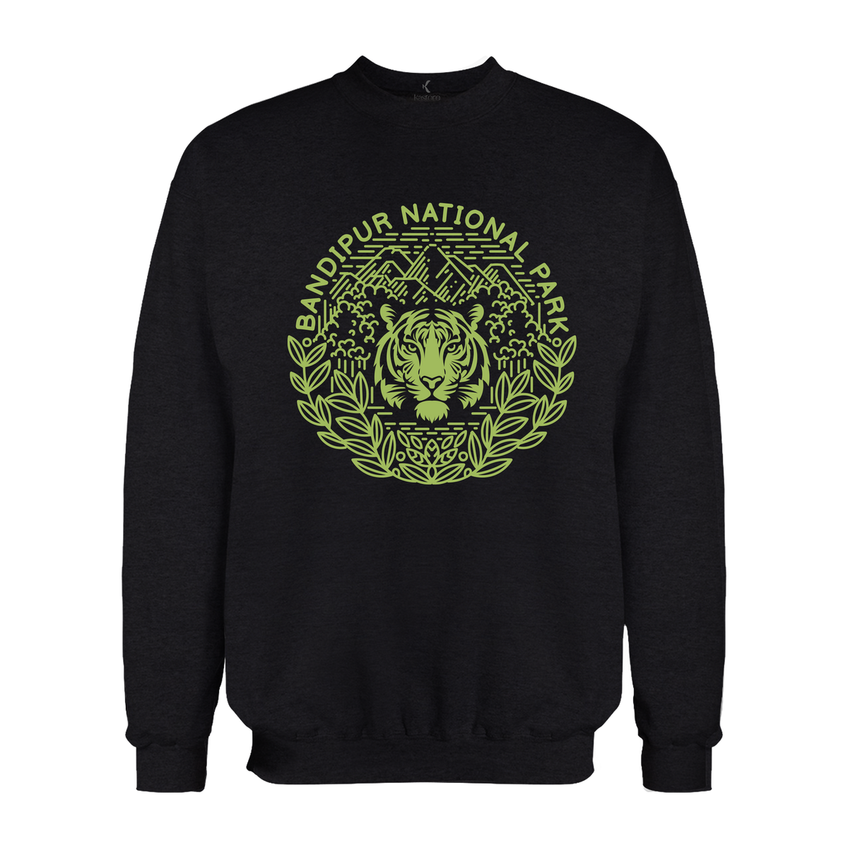 Minimal Bandipur National Park | English Sweatshirt | Karnataka Sweatshirt
