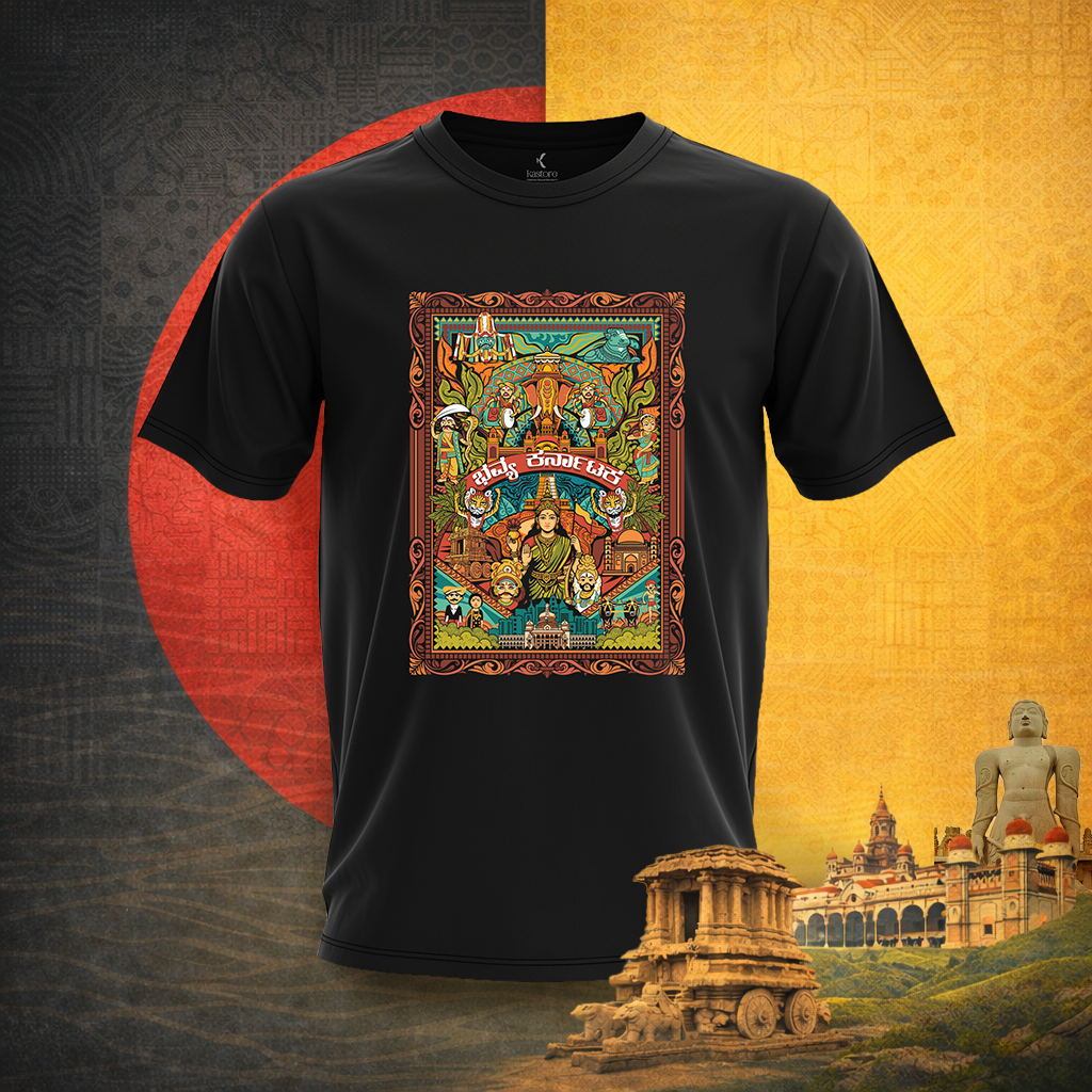 Bhavya Karnataka Frame T-Shirt | KaStore
