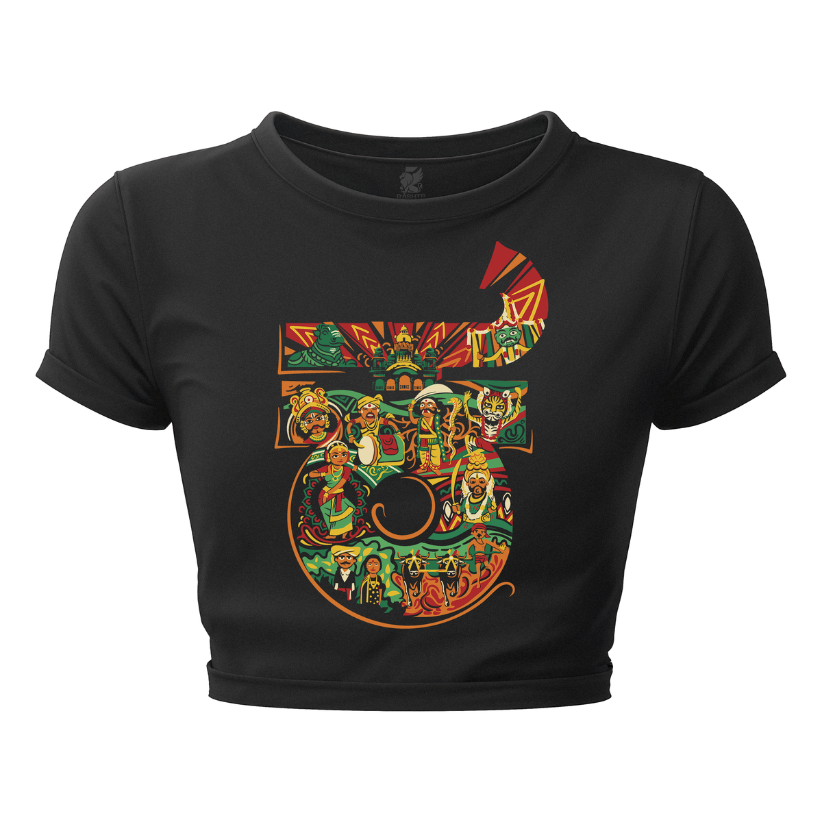 Karnataka Text | Women's Crop Top