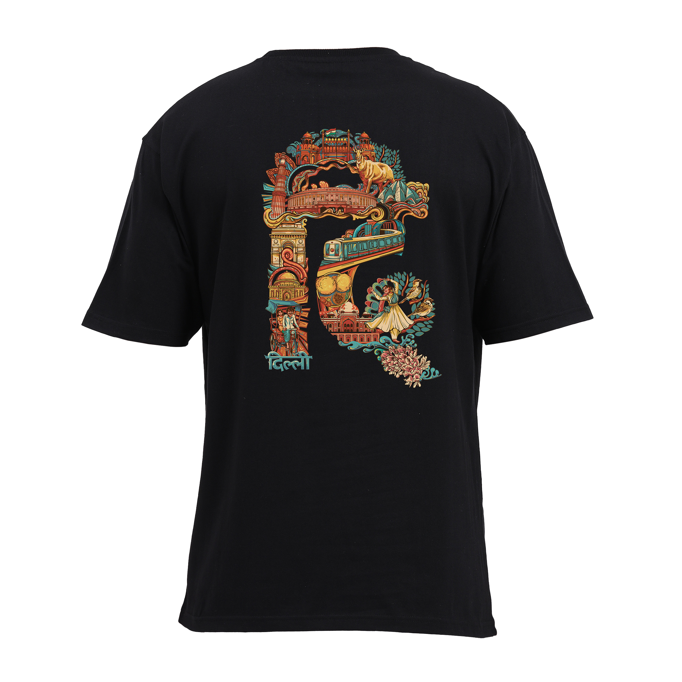 Delhi Text  Oversized T-Shirt