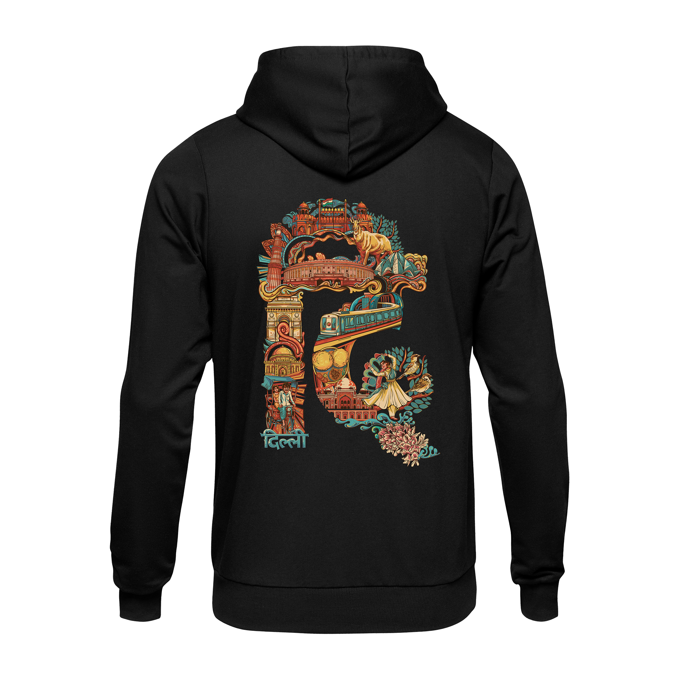 Delhi Text Regular Hoodie