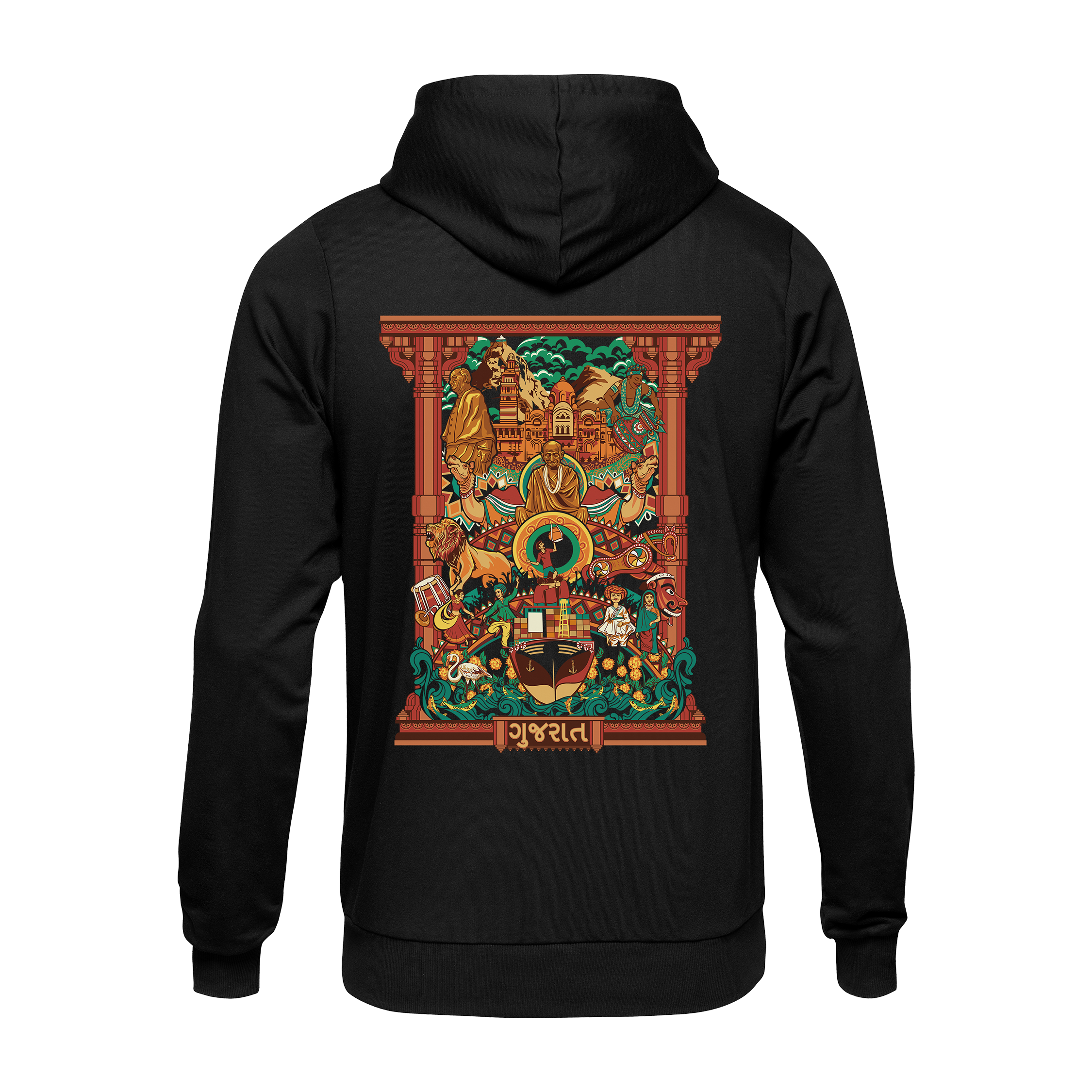 Gujarat Frame  Regular Hoodie