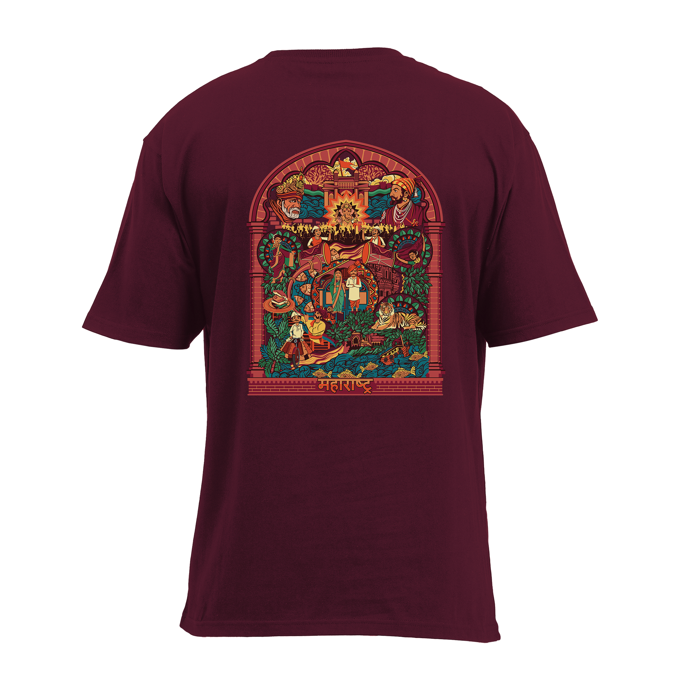 Maharashtra Frame  Oversized T-Shirt