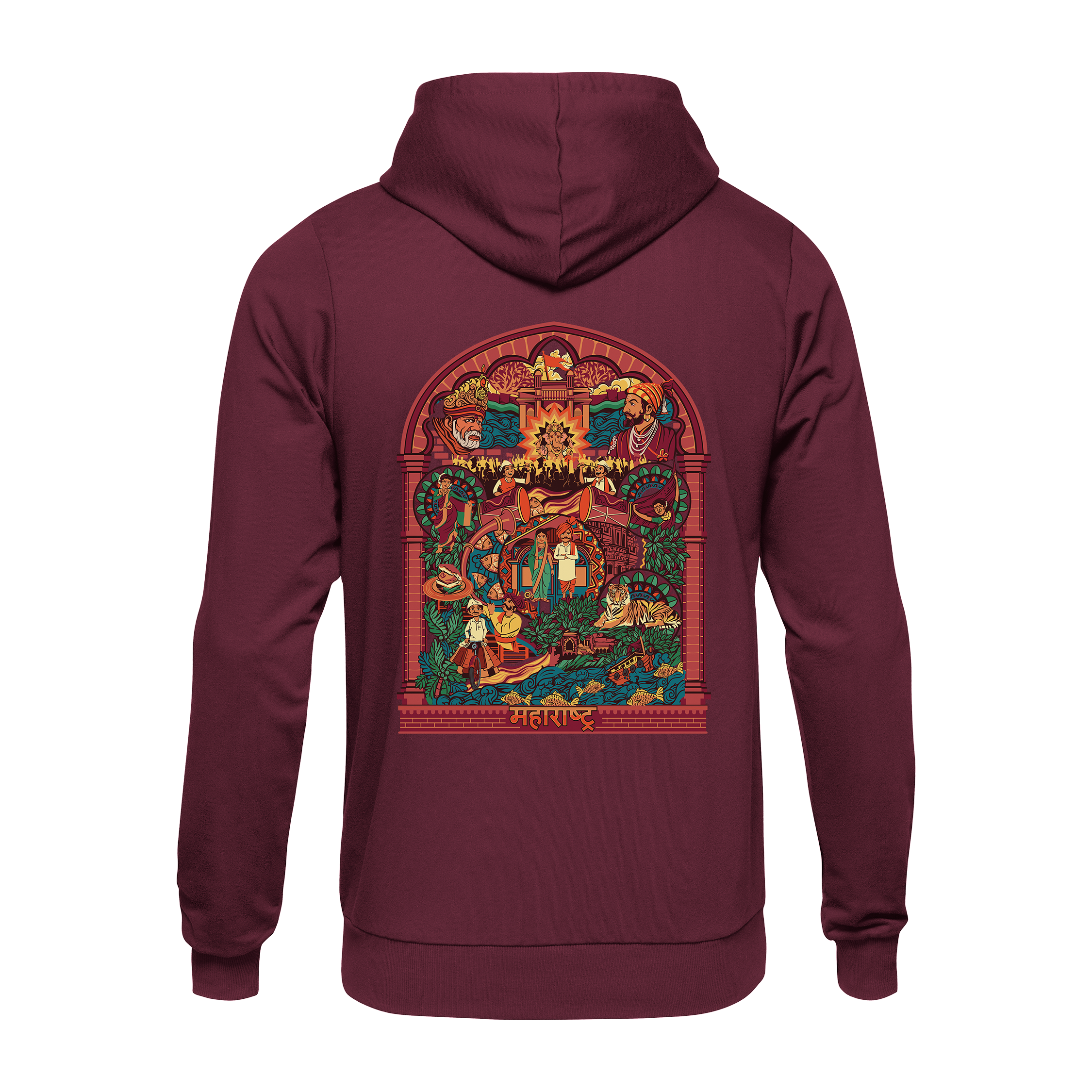 Maharashtra Frame  Regular Hoodie