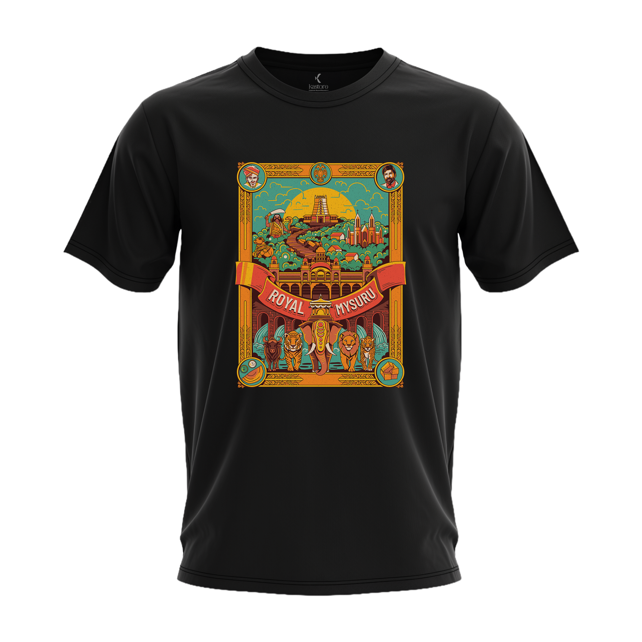 Royal Mysuru Frame T-Shirt | Mysore City T-Shirt | KaStore