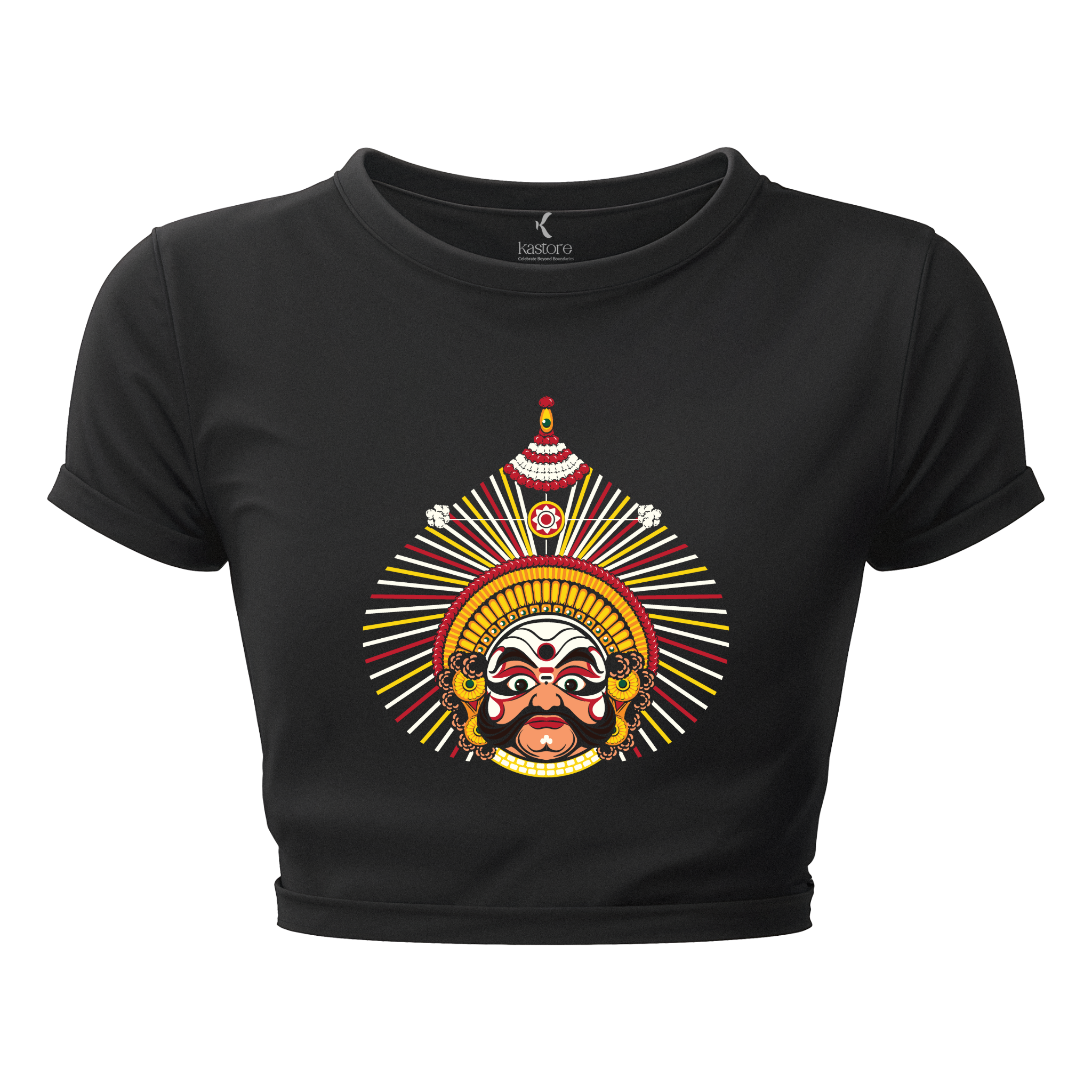 Yakshagaana Face Crop Top | Kannada Crop Top | Karnataka  Crop Top
